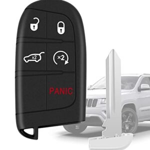 Proximity Smart Keyless Entry Car Remote Fob fit Jeep Grand Cherokee 2014-2021 Replacement for FCC ID: M3N-40821302 68143505AC 68143505AA 1 PCS