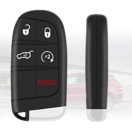 Proximity Smart Keyless Entry Car Remote Fob fit Jeep Grand Cherokee 2014-2021 Replacement for FCC ID: M3N-40821302 68143505AC 68143505AA 1 PCS