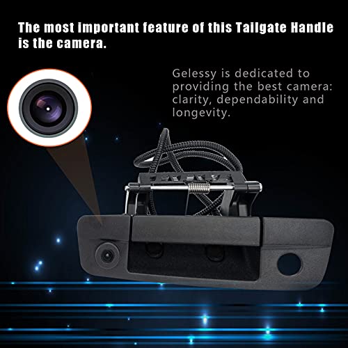 Tailgate Handle Camera Compatible with Dodge Ram 1500 2009-2017, 2500 3500 2010-2017 Tailgate Replace Rear View Camera, Tailgate Door Handle Camera