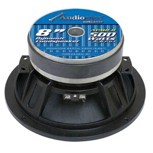 Audiopipe APMB-8 8 Inch 500 Watt 8 Ohm Low/Mid Bass Frequency Car Audio Loudspeaker with 2 Inch TIL Voice Coil (2 Pack)