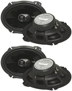 2 pairs of rockford fosgate p1683 130w 6″x8″ 3-way car stereo speakers 6×8 punch