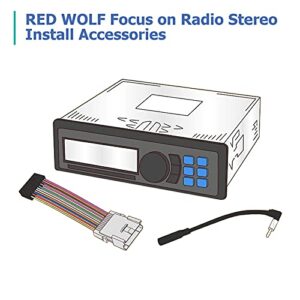 RED WOLF Car Radio Install Wire Harness Compatible with 1989-2002 Mazda 626/Miata/MX3/Protege/MPV/Millinia Stereo Plug Connector