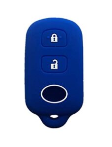 rpkey silicone keyless entry remote control key fob cover case protector replacement fit for scion xa xb celica echo fj cruiser highlander prius rav4 tacoma tundra yaris hyq12bbx hyq12ban