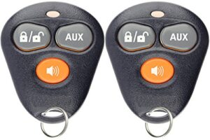 keylessoption keyless entry remote starter car key fob alarm for aftermarket viper automate ezsdei474v 473v (pack of 2)