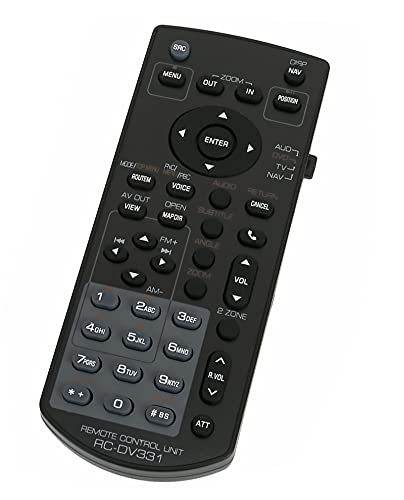 New RC-DV331 KNA-RCDV331 Replace Remote fit for Kenwood Multimedia Monitor DNX6460BT DNX6020EX DDX616 DNX6160 DDX6046BT DDX516 DNX5160 KVT-516 KVT-696 DDX896 DDX374BT DDX6703s DDX 616 DDX470