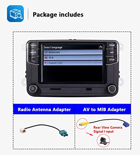 Amzparts RCD360 RCD330 Carplay Android Auto MIB Car Radio Compatible for Golf 5 6 MK5 MK6 Polo Passat B6 B7 CC 6RD 035 187B