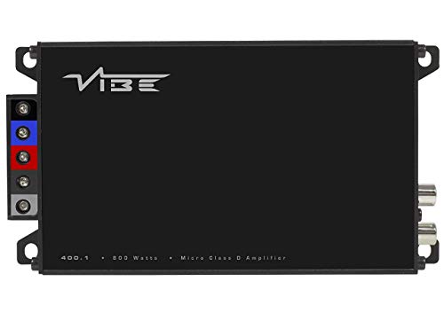 Vibe Powerbox Micro Mono Amplifier - 1 x 400W, Black