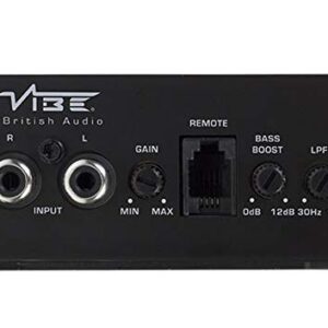 Vibe Powerbox Micro Mono Amplifier - 1 x 400W, Black