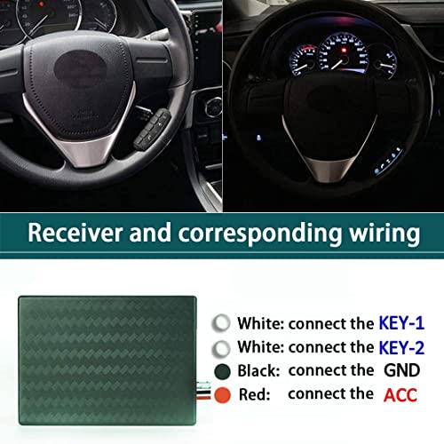 ANKEWAY Steering Wheel Controller for Android Car Radio, Installation Only Takes 5 Minutes, 10 Function Buttons for Controlling Hands-Free Calling/GPS Navigation/Radio/Music/Video