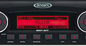 Jensen HD1BT AM/FM/WB/USB/SiriusXM Ready/Bluetooth Stereo with Full iPhone/iPod Controls, 50W x 4 Maximum Power Output, Bluetooth Streaming Audio (A2DP, AVRCP), AM/FM tuner (US/Euro) (Renewed)