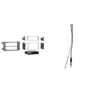 metra 99-7516b single din/double din installation dash kit for 2007-2009 mazda cx9 (black) & metra electronics 40-hd10 factory antenna cable to aftermarket radio receivers