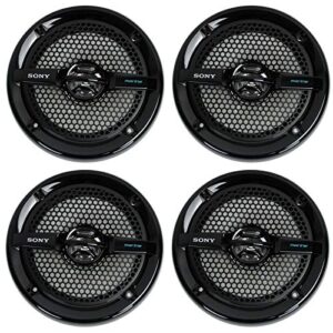 sony 4 xs-mp1611b 6.5″ 280 watt dual cone marine speakers stereo black xsmp1611