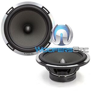 pair of focal 6ps-2 ohm 6.5″ polyglass 75 watts rms midrange speakers from ps-165v component set
