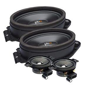powerbass usa oe69c-gm 6 x 9 direct fit – gmc oem component system 80w rms/160w max