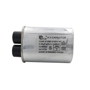 meter star microwave capacitor replacement 2100v 0.95uf compatible for amana electrolux ge kenmore and whirlpool,connect pin 1/4″ standard terminal