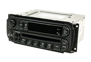 1 factory radio amfm cd player upgraded w aux input compatible with 2002-2005 dodge neon rbk slider ver p05064354