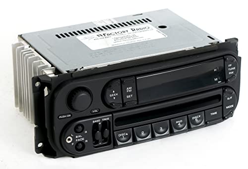 1 Factory Radio AMFM CD Player Upgraded w Aux Input Compatible With 2002-2005 Dodge Neon RBK Slider Ver P05064354