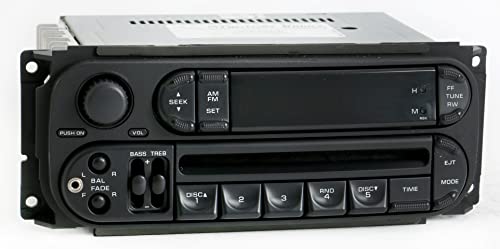 1 Factory Radio AMFM CD Player Upgraded w Aux Input Compatible With 2002-2005 Dodge Neon RBK Slider Ver P05064354