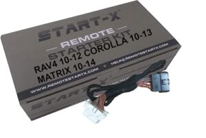 start-x remote start kit for rav4 2010-2012, corolla 2010-2013, matrix 2010-2014 g key only || plug n play