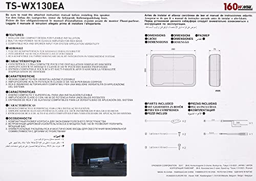 PIONEER TS-WX130EA Pre-Amplified Active Subwoofer, 160 W