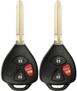 keylessoption keyless entry remote control car unut key fob for toyota rav4 yaris scion xb hyq12bby (pack of 2)