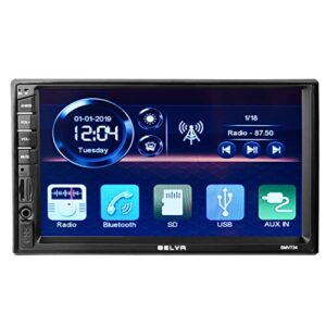 Belva BMV734 7" Double DIN Touchscreen Mechless Car Stereo Receiver