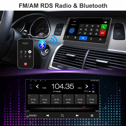 Evonavi |2GB+32GB| Car Radio for Jeep Wrangler JK Compass Grand Cherokee Dodge Ram. Android 12 Head Unit with Apple Carplay | Andriod Auto 10.1'' IPS Touchscreen FM/AM/RDS Car Radio GPS Navigation