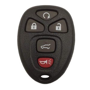 keyless entry remote car key shell casing replacement key fob case fit for 2007-2014 suburban tahoe traverse/gmc acadia yukon/cadillac escalade srx/buick enclave/saturn outlook