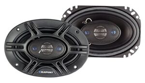 blaupunkt 4 x 6-inch 240w 4-way coaxial car audio speaker, set of 2