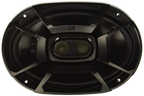Polk Audio DB692 DB+ Series 6"x9" Three-Way Coaxial Speakers with Marine Certification Black (Renewed)