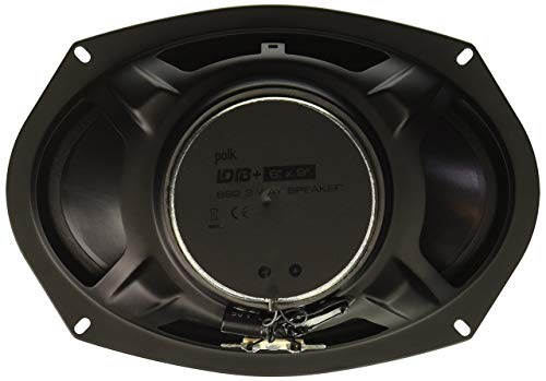 Polk Audio DB692 DB+ Series 6"x9" Three-Way Coaxial Speakers with Marine Certification Black (Renewed)