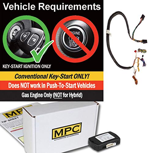 MPC Complete Factory Remote Activated Remote Start Kit for 2008-2010 Dodge Charger - Prewired - w/T-Harness