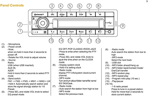 Tractor-Radios Caterpillar 12V Direct Connect Plug & Play Tractor Radio with Bluetooth & Orange Display