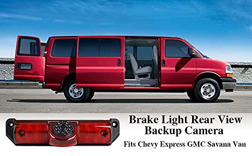 Savana Third Brake Light Placement Camera with Monitor fit for Express GMC Savana Cargo Van (with Monitor)