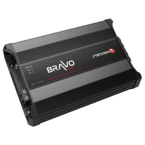 stetsom bravo bass 5000 1 ohm mono subwoofer car audio amplifier, 5000.1 5k watts rms, 1Ω stable, sound quality, crossover & bass boost 5000w sub amp, smart coolers
