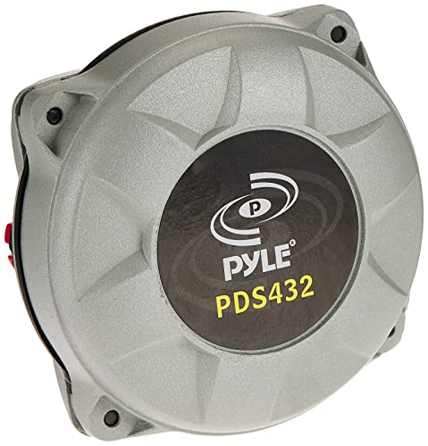 Pyle 2in Tweeter Compression Horn Driver - 500 Watt High Power Car Audio Speaker Tweeter System w/ High Temp Voice Coil, 400-9000Hz Frequency, 102 dB, 8Ohm, Heavy Duty 30 oz Magnet Structure PDS432