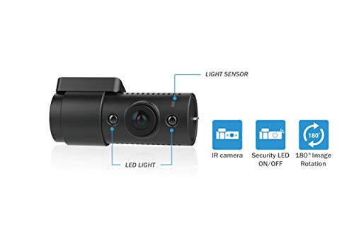 BlackVue DR590X-2CH IR with 32GB microSD Card | Full HD Wi-Fi Dashcam | Interior Infrared (IR) Rear Camera | Taxi Dashcam | Built-in Voltage Monitor