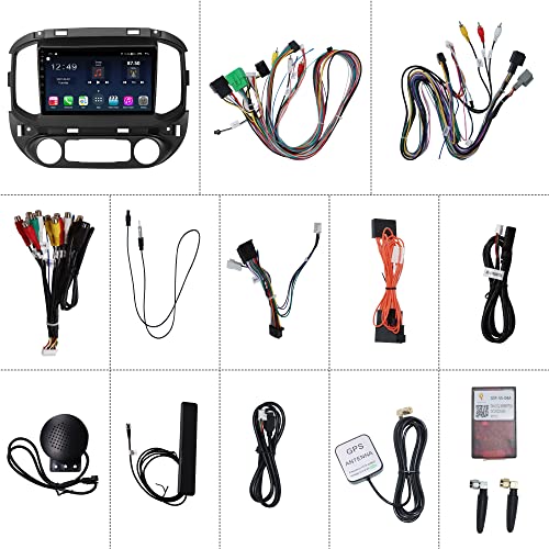 Android 10 Car Stereo/Car Radio 4+64GB Replacement for Chevy Colorado&GMC Canyon 2015-2022 Multimedia Player Touch Screen Head Unit with GPS Navigation Fits Carplay/Android Auto Bluetooth 5.0 4G LTE