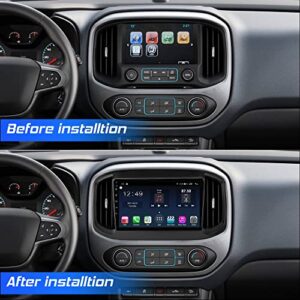 Android 10 Car Stereo/Car Radio 4+64GB Replacement for Chevy Colorado&GMC Canyon 2015-2022 Multimedia Player Touch Screen Head Unit with GPS Navigation Fits Carplay/Android Auto Bluetooth 5.0 4G LTE