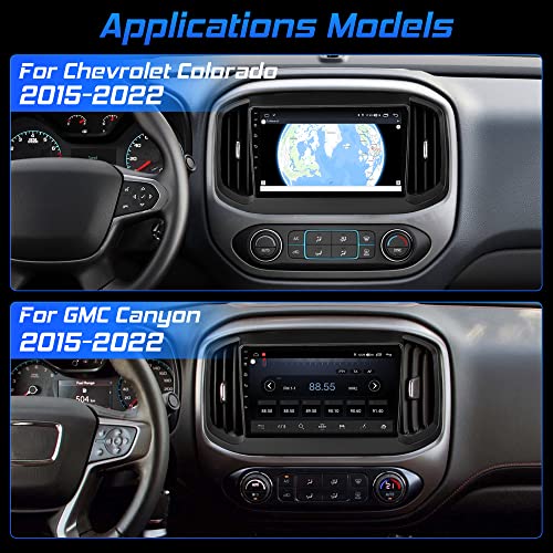 Android 10 Car Stereo/Car Radio 4+64GB Replacement for Chevy Colorado&GMC Canyon 2015-2022 Multimedia Player Touch Screen Head Unit with GPS Navigation Fits Carplay/Android Auto Bluetooth 5.0 4G LTE