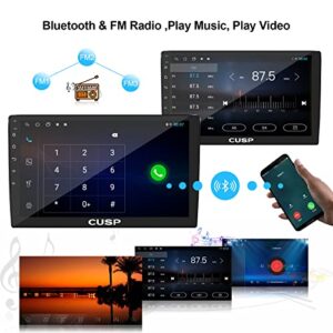 CUSP Car Stereo Radio GPS 9 Inch Android Double Din Navigation HD 1280 * 720 Pixel Touch Screen Bluetooth FM Wirelss Apple Car Play,Mirror Link,Camera,in Dash Kit Auto Multimedia Player Head Unit