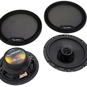 Harmony Audio Compatible with 2003-2008 Toyota Corolla HA-R65 6.5" Replacement 300W Speakers with HA-R69 6x9 Replacement 450W Speakers, and HA-728104 Factory Speaker Replacement Harness