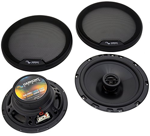 Harmony Audio Compatible with 2003-2008 Toyota Corolla HA-R65 6.5" Replacement 300W Speakers with HA-R69 6x9 Replacement 450W Speakers, and HA-728104 Factory Speaker Replacement Harness