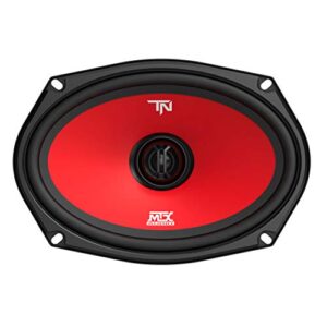 mtx terminator69 60 watt rms 2 way polypropylene coaxial car speakers, (1 pack)