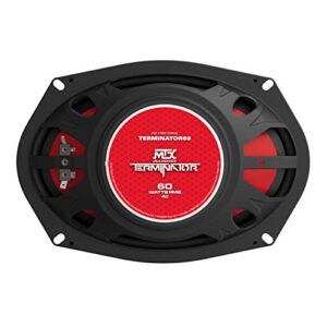 MTX Terminator69 60 Watt RMS 2 Way Polypropylene Coaxial Car Speakers, (1 Pack)