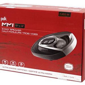 Polk Audio (2) MM692 6x9 900w 3-Way Car Audio/Marine Speakers+2-Ch Amp+Wire Kit