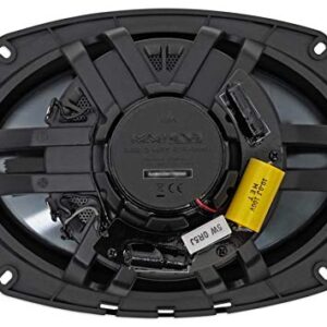 Polk Audio (2) MM692 6x9 900w 3-Way Car Audio/Marine Speakers+2-Ch Amp+Wire Kit