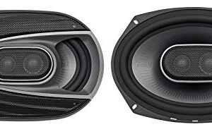 Polk Audio (2) MM692 6x9 900w 3-Way Car Audio/Marine Speakers+2-Ch Amp+Wire Kit