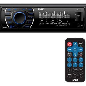 Enrock EHDRAB98-13 Harley Davidson Single-DIN Stereo Installation Kit Fits 1998-2013 & Pyle Bluetooth Marine Receiver Stereo - 12v Single DIN Style Boat in Dash Radio Receiver System (Black)