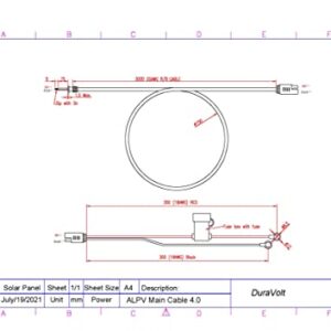 Fifth Wheel & Travel Trailer (Class B&C RV) Hi Power Super Magnetic for 1-2 x12V Batteries Dims 17.5" L x 10.3" W x 1/4" Thick. 10' Cable.